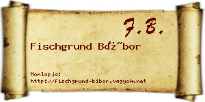 Fischgrund Bíbor névjegykártya